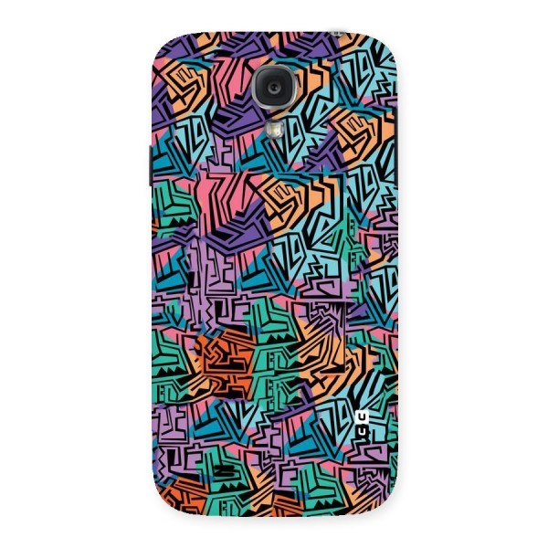 Abstract Lining Colors Back Case for Samsung Galaxy S4
