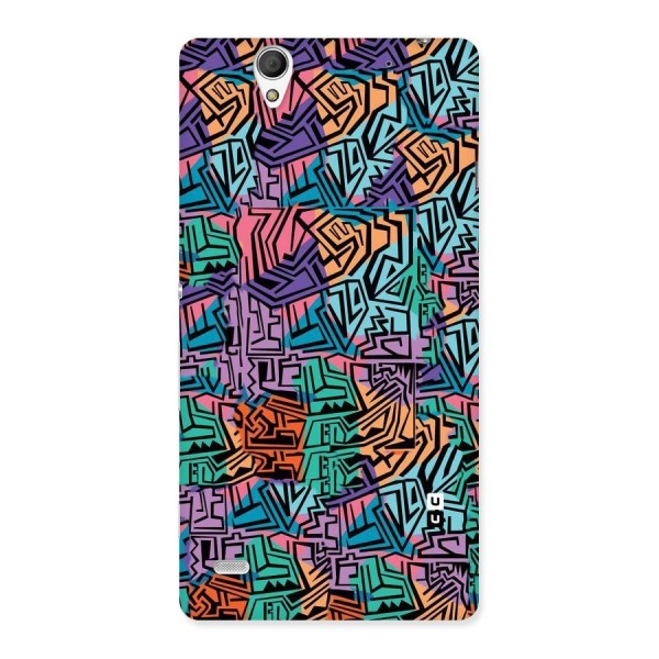 Abstract Lining Colors Back Case for Sony Xperia C4