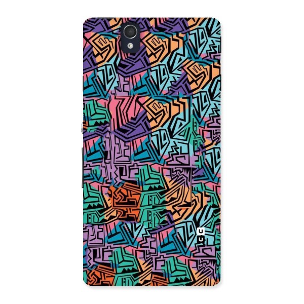 Abstract Lining Colors Back Case for Sony Xperia Z