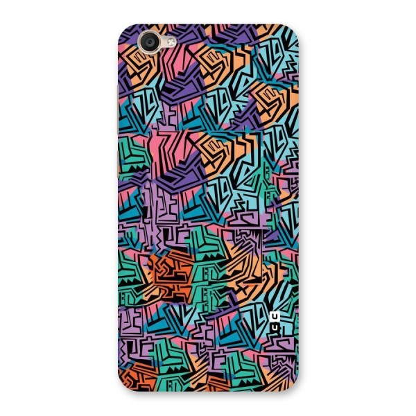 Abstract Lining Colors Back Case for Vivo Y55L