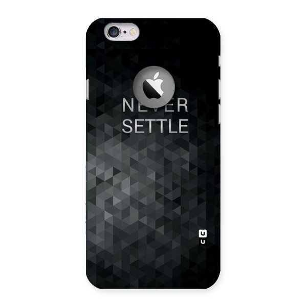 Abstract No Settle Back Case for iPhone 6 Logo Cut
