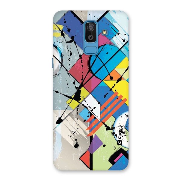Abstract Paint Shape Back Case for Galaxy J8