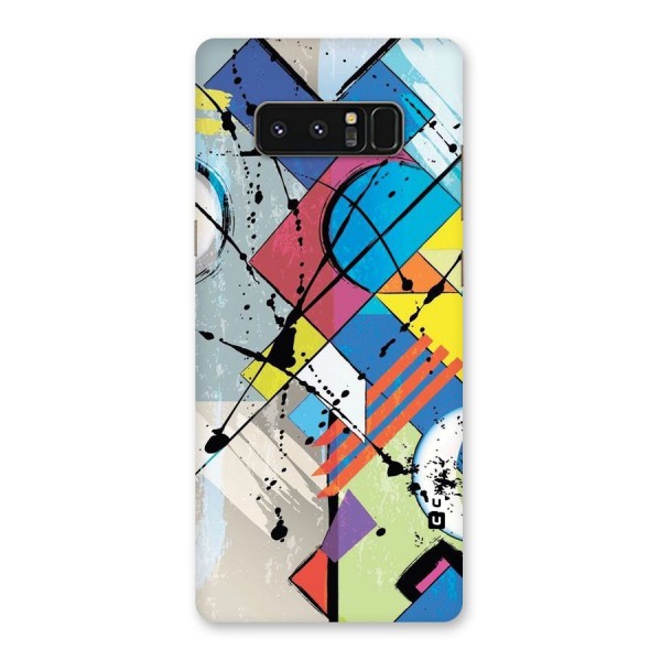 Abstract Paint Shape Back Case for Galaxy Note 8