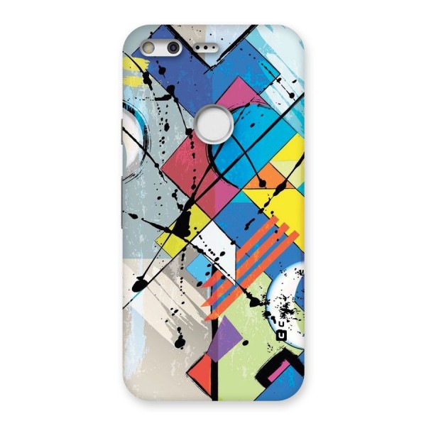Abstract Paint Shape Back Case for Google Pixel XL
