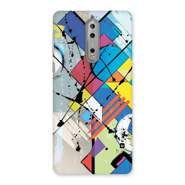 Abstract Paint Shape Back Case for Nokia 8