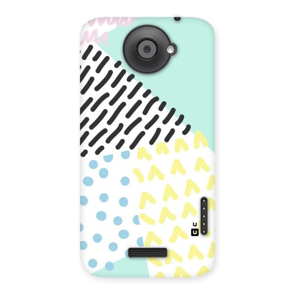 Abstract Pastel Back Case for HTC One X