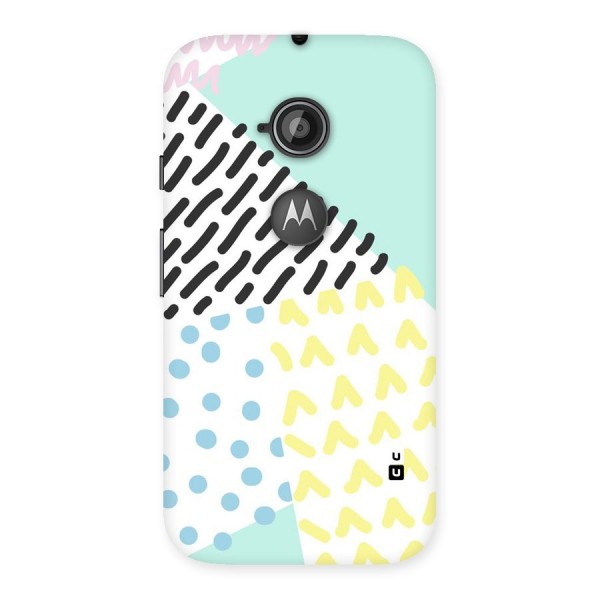 Abstract Pastel Back Case for Moto E 2nd Gen