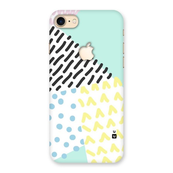 Abstract Pastel Back Case for iPhone 7 Apple Cut