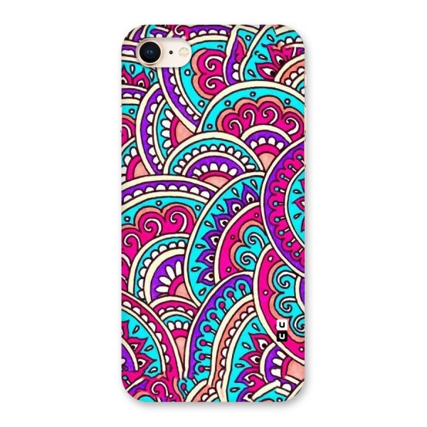 Abstract Rangoli Design Back Case for iPhone 8