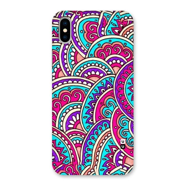 Abstract Rangoli Design Back Case for iPhone X