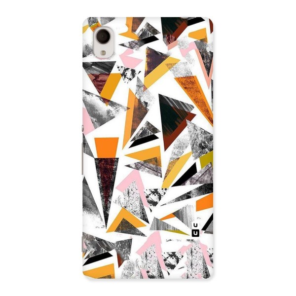 Abstract Sketchy Triangles Back Case for Xperia M4 Aqua