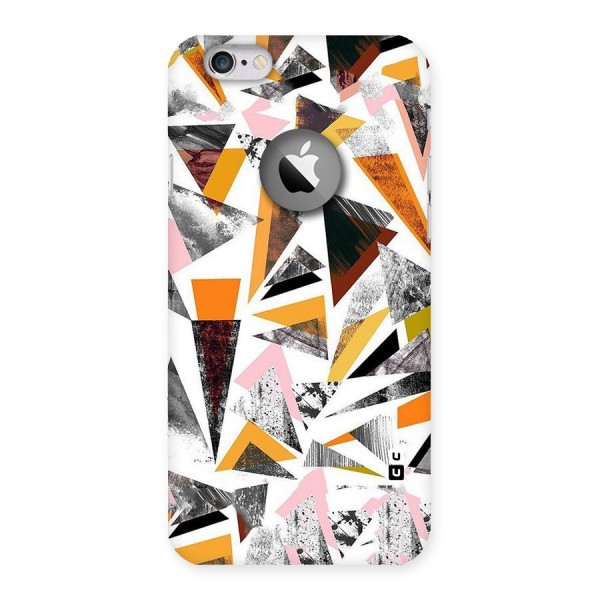 Abstract Sketchy Triangles Back Case for iPhone 6 Logo Cut