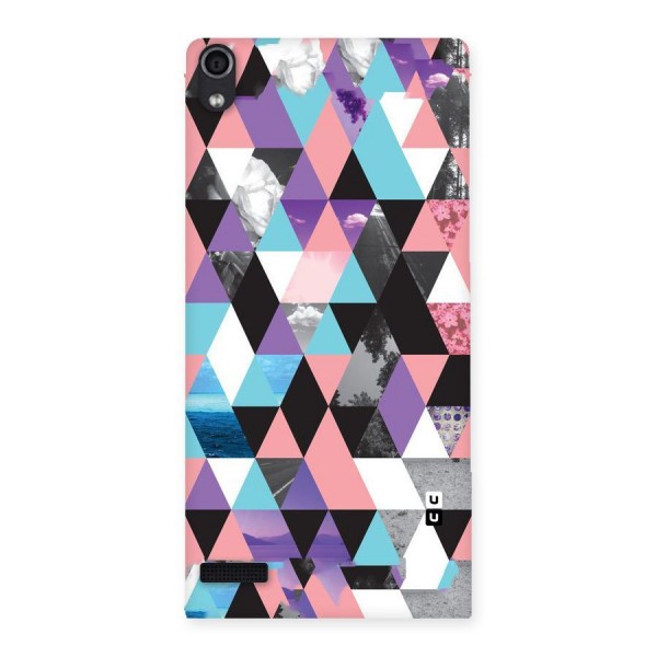 Abstract Splash Triangles Back Case for Ascend P6