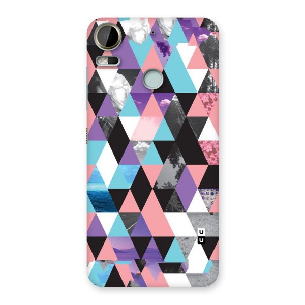 Abstract Splash Triangles Back Case for Desire 10 Pro