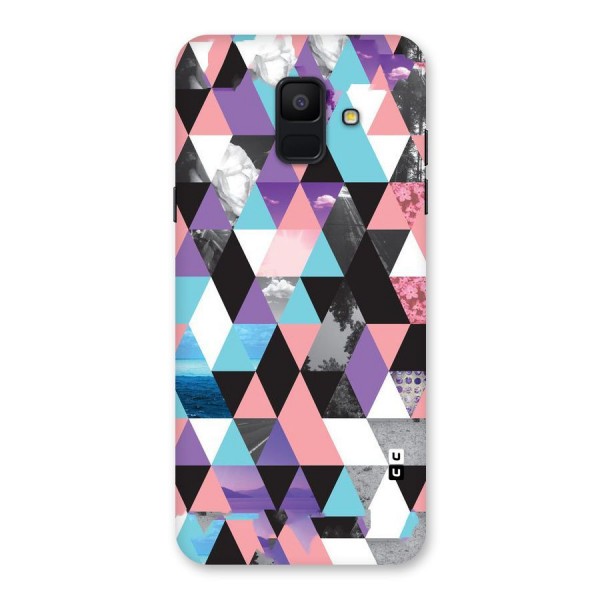 Abstract Splash Triangles Back Case for Galaxy A6 (2018)