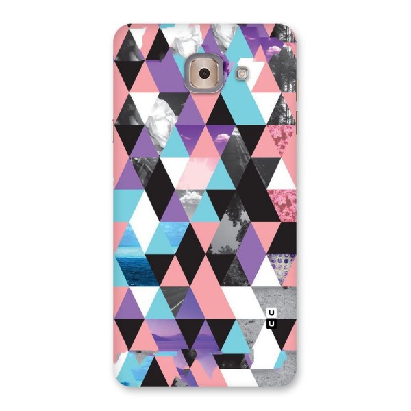Abstract Splash Triangles Back Case for Galaxy J7 Max