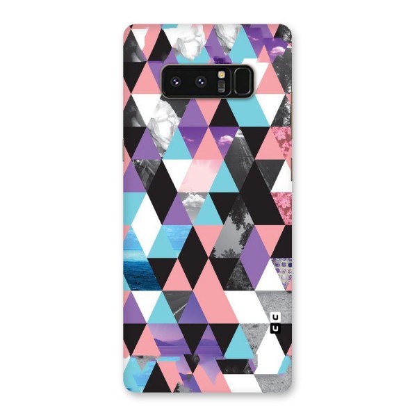 Abstract Splash Triangles Back Case for Galaxy Note 8