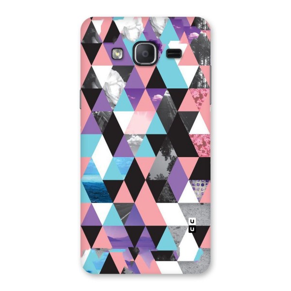 Abstract Splash Triangles Back Case for Galaxy On7 Pro