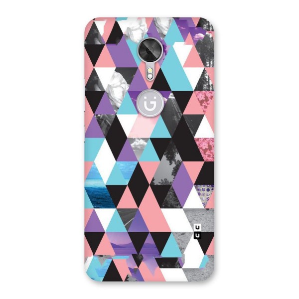 Abstract Splash Triangles Back Case for Gionee A1