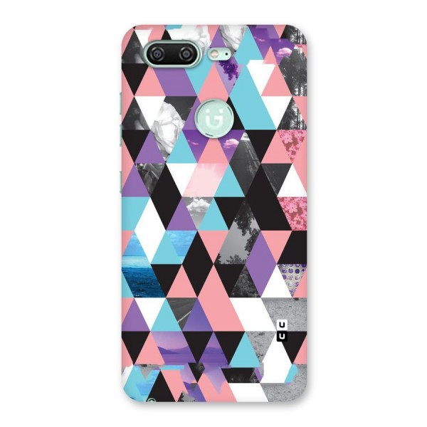 Abstract Splash Triangles Back Case for Gionee S10