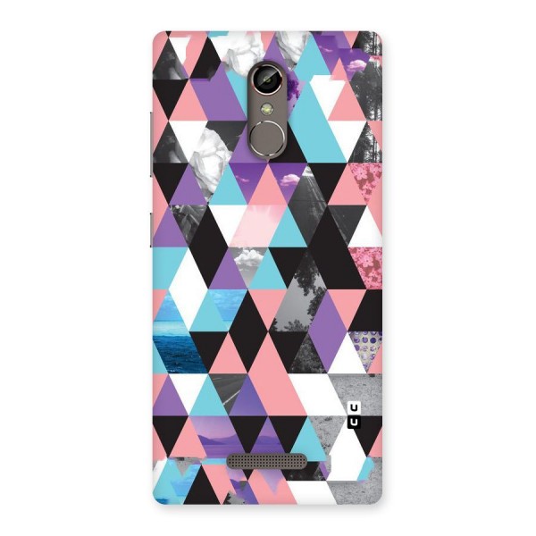 Abstract Splash Triangles Back Case for Gionee S6s
