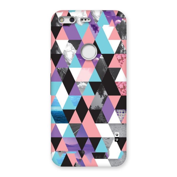 Abstract Splash Triangles Back Case for Google Pixel