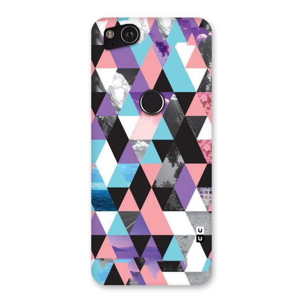 Abstract Splash Triangles Back Case for Google Pixel 2
