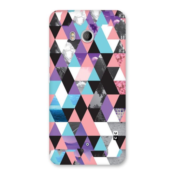 Abstract Splash Triangles Back Case for HTC U11