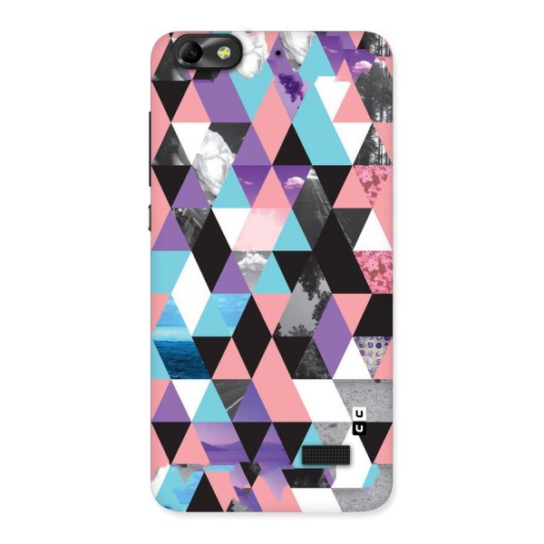 Abstract Splash Triangles Back Case for Honor 4C