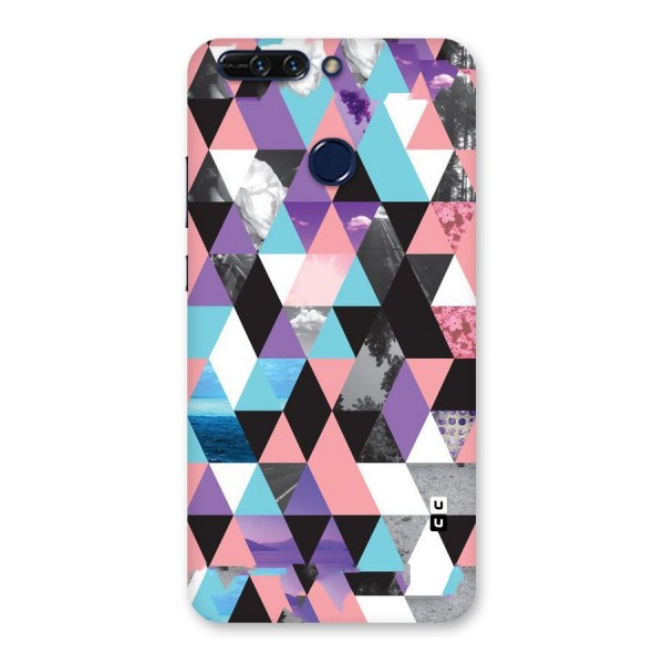 Abstract Splash Triangles Back Case for Honor 8 Pro
