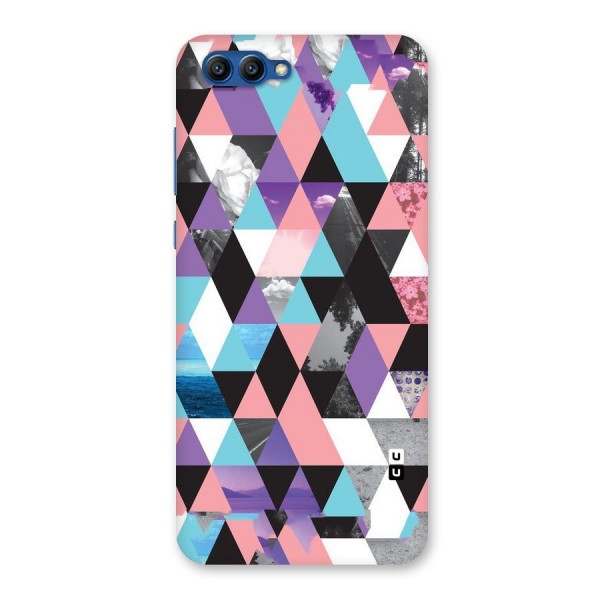 Abstract Splash Triangles Back Case for Honor View 10