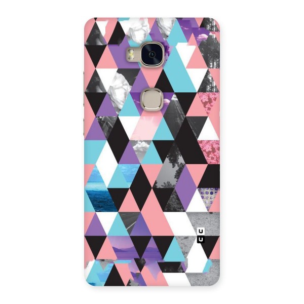 Abstract Splash Triangles Back Case for Huawei Honor 5X