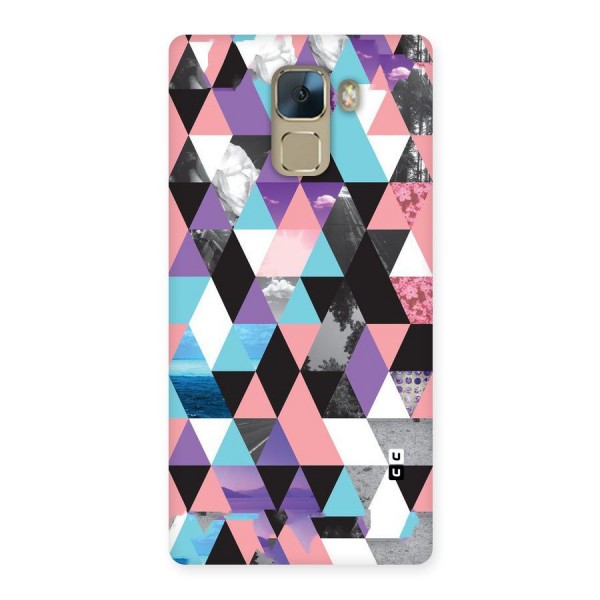 Abstract Splash Triangles Back Case for Huawei Honor 7