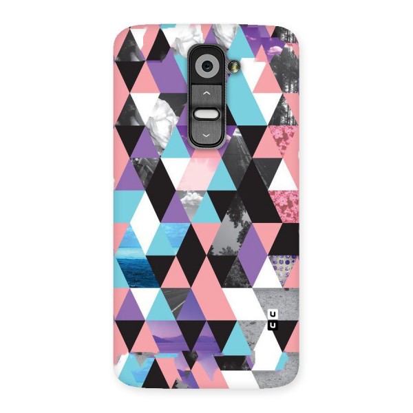 Abstract Splash Triangles Back Case for LG G2