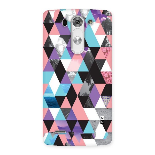 Abstract Splash Triangles Back Case for LG G3 Beat