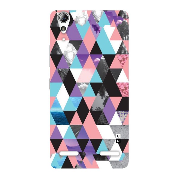 Abstract Splash Triangles Back Case for Lenovo A6000