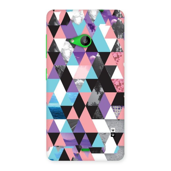 Abstract Splash Triangles Back Case for Lumia 535