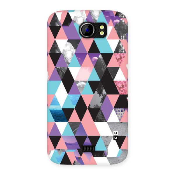 Abstract Splash Triangles Back Case for Micromax Canvas 2 A110