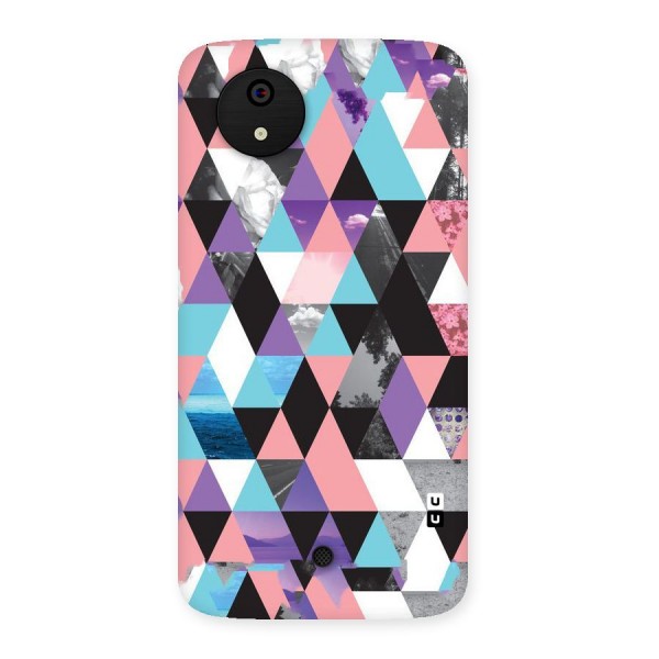 Abstract Splash Triangles Back Case for Micromax Canvas A1