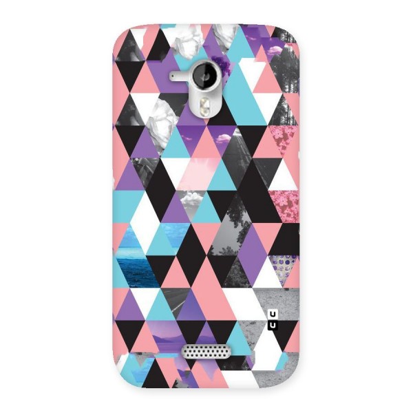 Abstract Splash Triangles Back Case for Micromax Canvas HD A116