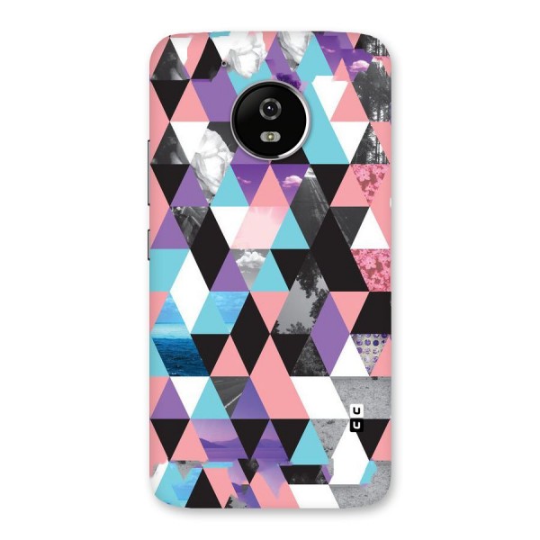 Abstract Splash Triangles Back Case for Moto G5
