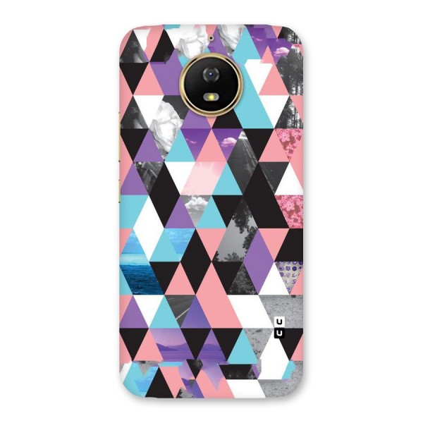 Abstract Splash Triangles Back Case for Moto G5s