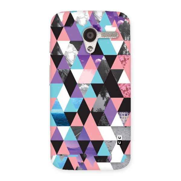 Abstract Splash Triangles Back Case for Moto X