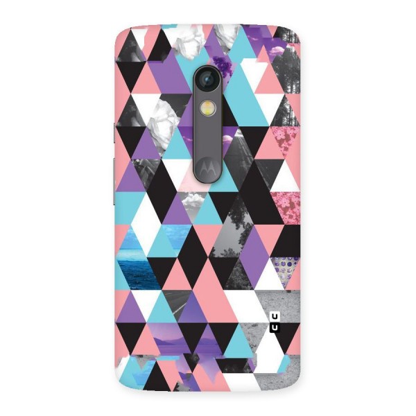 Abstract Splash Triangles Back Case for Moto X Play