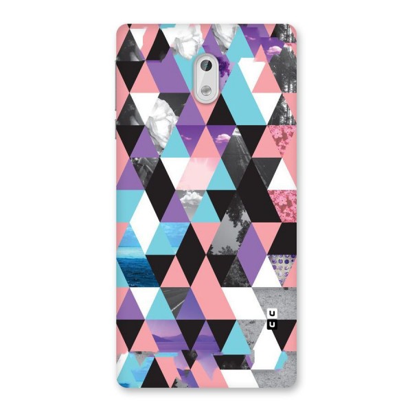 Abstract Splash Triangles Back Case for Nokia 3