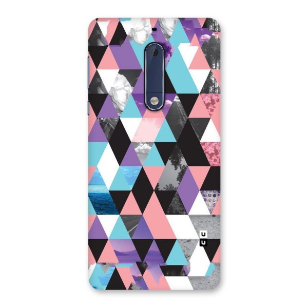 Abstract Splash Triangles Back Case for Nokia 5
