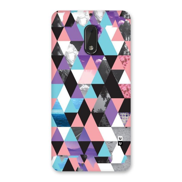 Abstract Splash Triangles Back Case for Nokia 6