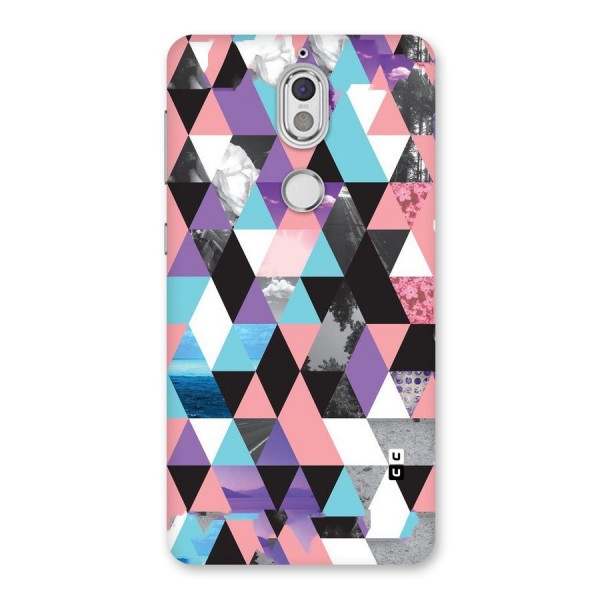 Abstract Splash Triangles Back Case for Nokia 7