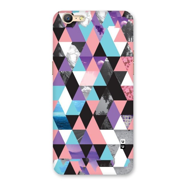 Abstract Splash Triangles Back Case for Oppo A57
