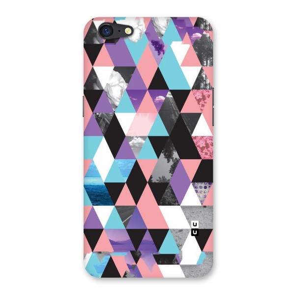 Abstract Splash Triangles Back Case for Oppo A71